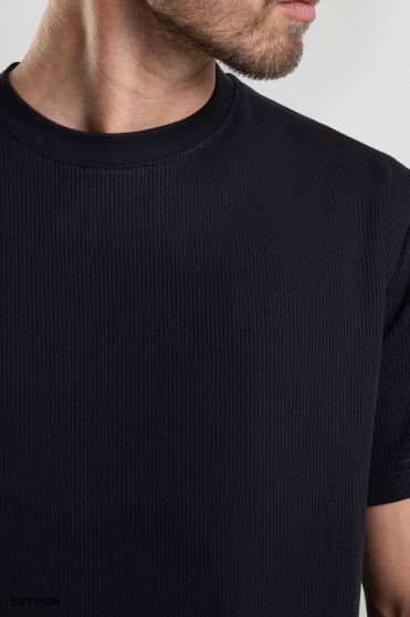 تیشرت مردانه ژاکارد یقه گرد تیشرت مردانه ژاکارد یقه گرد