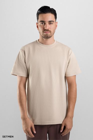 تیشرت مردانه ژاکارد یقه گرد تیشرت مردانه ژاکارد یقه گرد