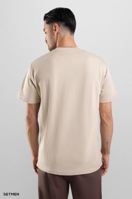 تیشرت مردانه ژاکارد یقه گرد