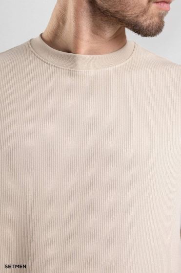 تیشرت مردانه ژاکارد یقه گرد تیشرت مردانه ژاکارد یقه گرد