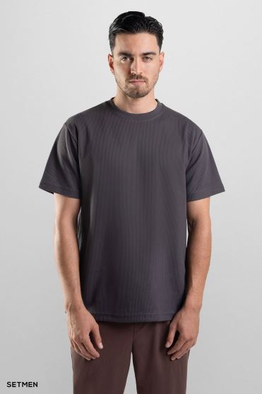 تیشرت مردانه ژاکارد یقه گرد تیشرت مردانه ژاکارد یقه گرد