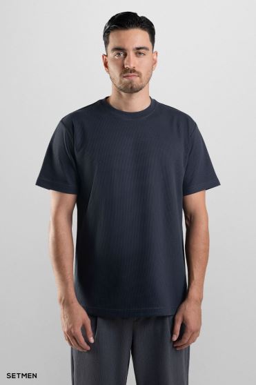 تیشرت مردانه ژاکارد یقه گرد تیشرت مردانه ژاکارد یقه گرد