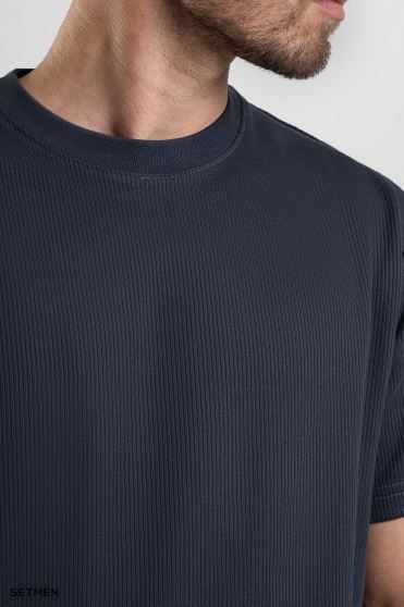 تیشرت مردانه ژاکارد یقه گرد تیشرت مردانه ژاکارد یقه گرد