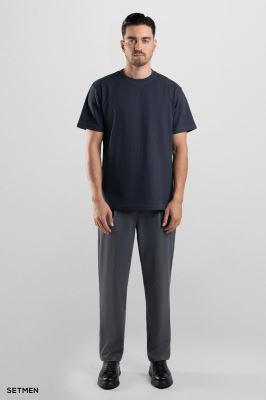 تیشرت مردانه ژاکارد یقه گرد