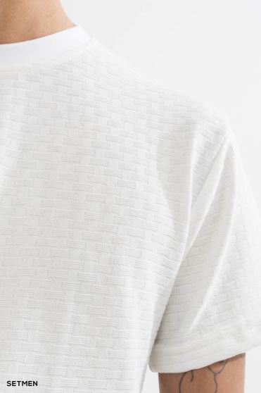 تیشرت مردانه ژاکارد یقه گرد تیشرت مردانه ژاکارد یقه گرد