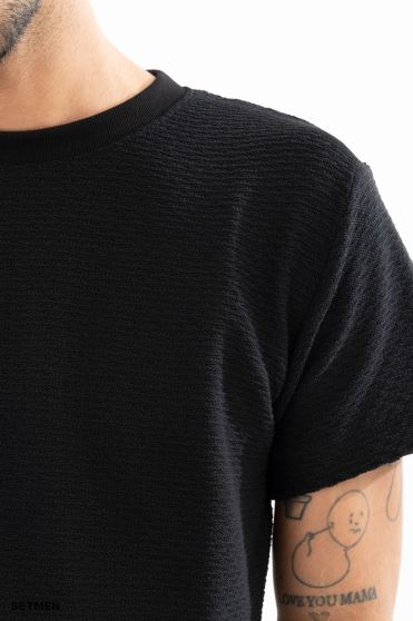 تیشرت مردانه ژاکارد یقه گرد تیشرت مردانه ژاکارد یقه گرد