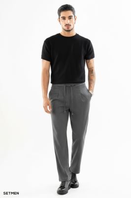 تیشرت مردانه ژاکارد یقه گرد