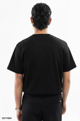 تیشرت مردانه ژاکارد یقه گرد