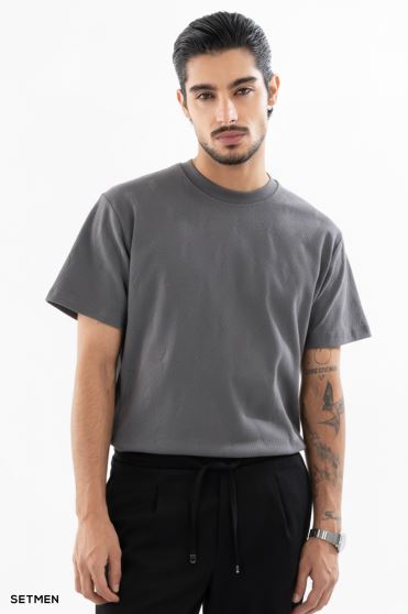 تیشرت مردانه ژاکارد یقه گرد تیشرت مردانه ژاکارد یقه گرد