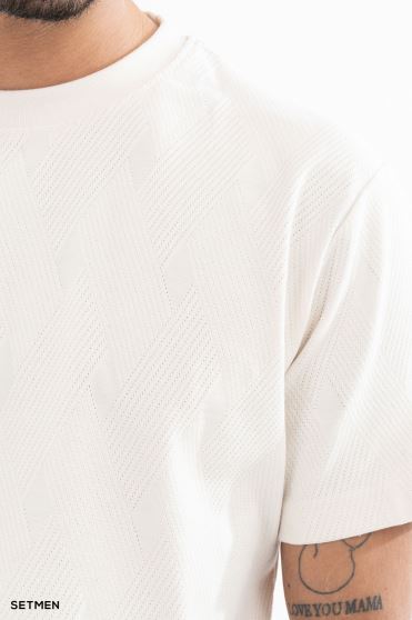 تیشرت مردانه ژاکارد یقه گرد تیشرت مردانه ژاکارد یقه گرد