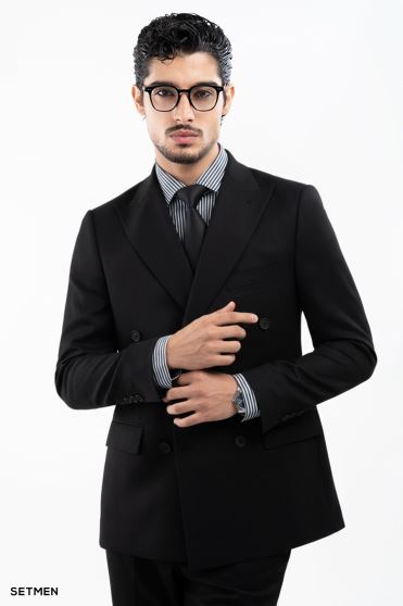 کت و شلوار مردانه دبل برست خاویاری