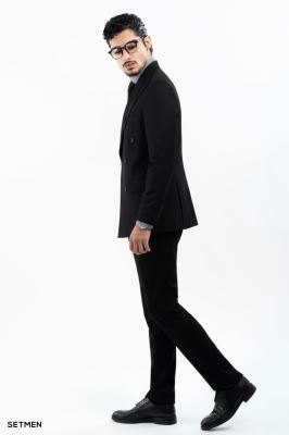 کت و شلوار مردانه دبل برست خاویاری