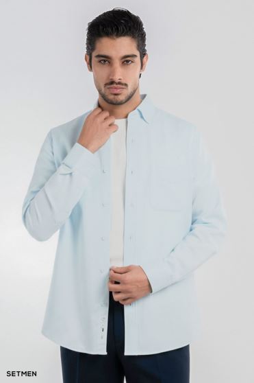 پیراهن مردانه جیب دار کج راه پیراهن مردانه جیب دار کج راه