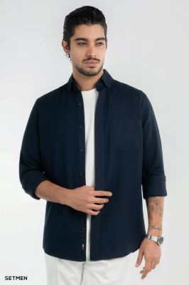 پیراهن مردانه جیب دار کج راه