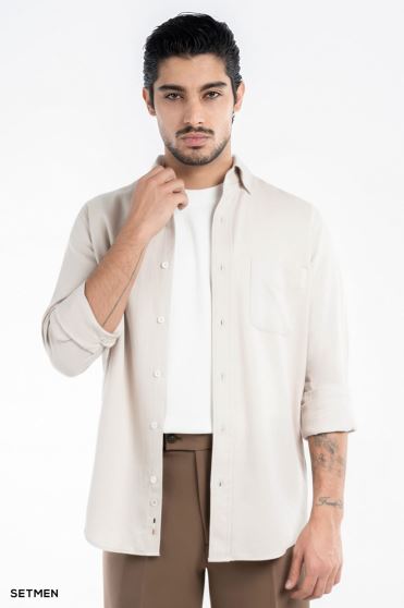 پیراهن مردانه جیب دار کج راه پیراهن مردانه جیب دار کج راه