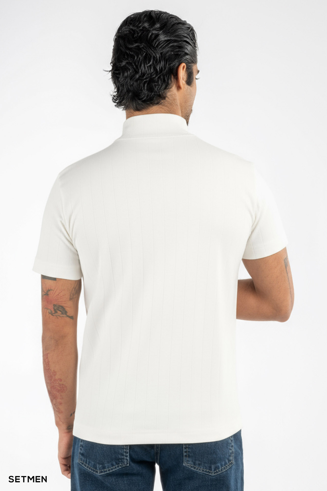 یقه اسکی مردانه آستین کوتاه