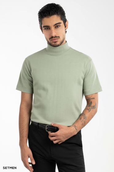 یقه اسکی مردانه آستین کوتاه یقه اسکی مردانه آستین کوتاه