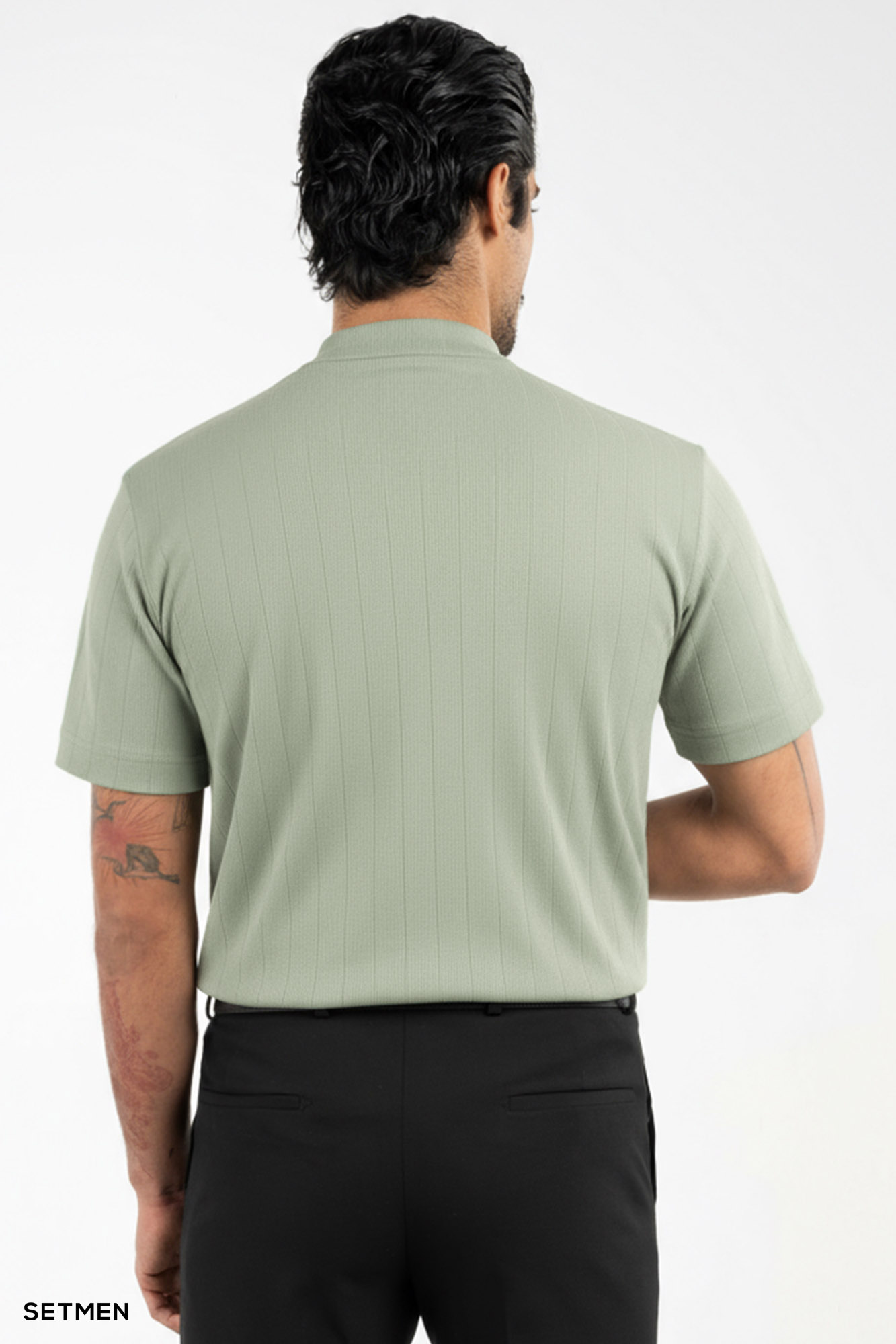 یقه اسکی مردانه آستین کوتاه