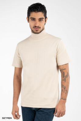 یقه اسکی مردانه آستین کوتاه