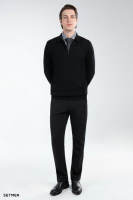 بافت مردانه نیم زیپ