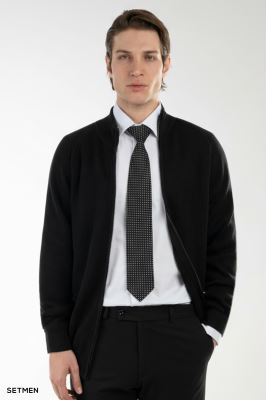 بافت مردانه آستین رگلان تمام زیپ