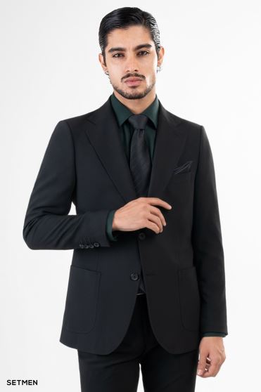 کت تک مردانه دو دکمه ساهارا کت تک مردانه دو دکمه ساهارا