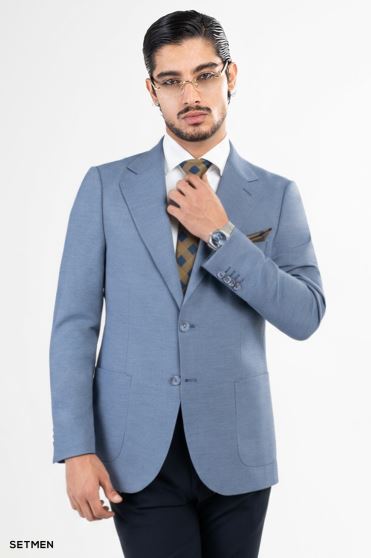 کت تک مردانه دو دکمه ساهارا کت تک مردانه دو دکمه ساهارا