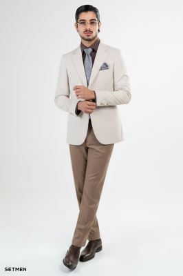 کت تک مردانه دو دکمه ساهارا