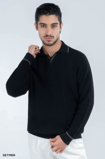 بافت مردانه یقه هفت اولد مانی بافت مردانه یقه هفت اولد مانی