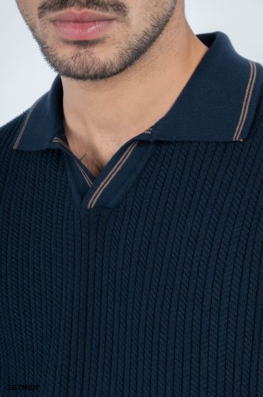 بافت مردانه یقه هفت اولد مانی بافت مردانه یقه هفت اولد مانی