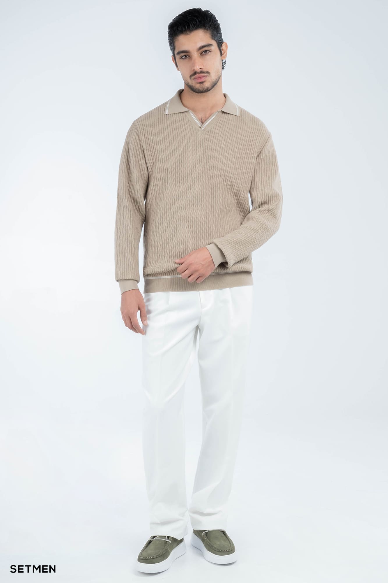 بافت مردانه یقه هفت اولد مانی