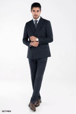 کت و شلوار مردانه دیپلمات دبل برست