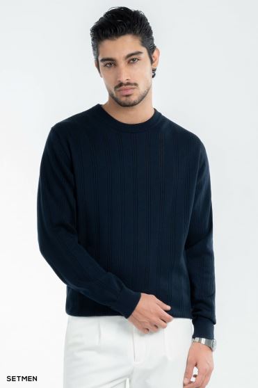 بافت مردانه یقه گرد کلاسیک بافت مردانه یقه گرد کلاسیک