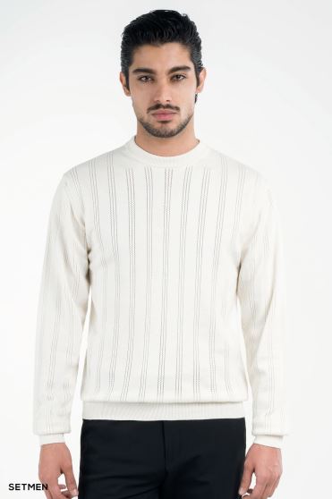 بافت مردانه یقه گرد کلاسیک بافت مردانه یقه گرد کلاسیک