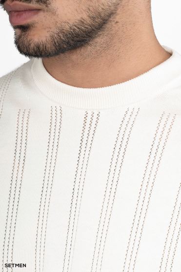 بافت مردانه یقه گرد کلاسیک بافت مردانه یقه گرد کلاسیک