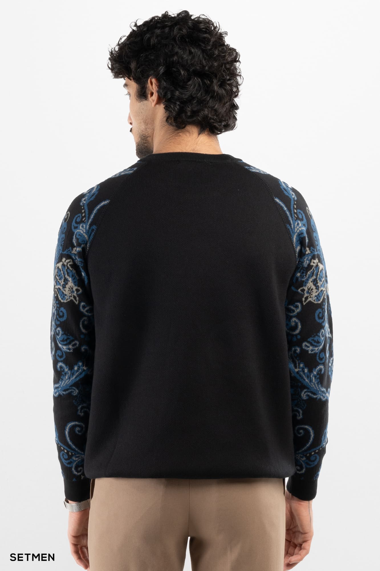 بافت مردانه آستین طرح دار