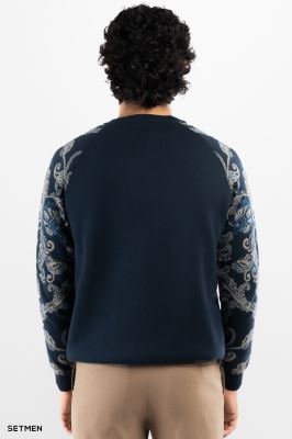 بافت مردانه آستین طرح دار