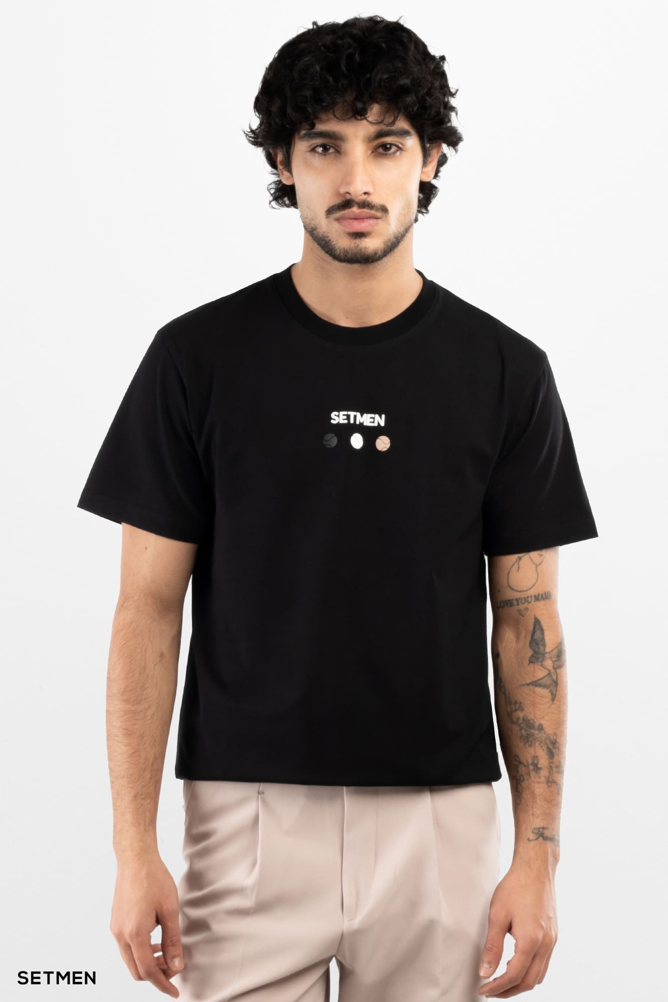 تیشرت مردانه ست من طرح توپ تنیس/ پدل